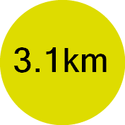 Distance: 3.1 km